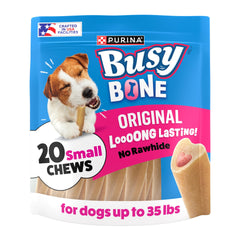 Purina Busy os mini centre-viande: récompense savoureuse au centre.