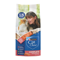 Purina Cat Chow Complete saumon reel: croquettes riches en protéines pour muscles solides