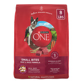 Purina One boeuf et riz – petits morceaux pour muscles forts et énergie soutenue.