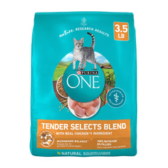 Purina ONE Sélection Tendres poulet, emballage clair et pratique pour le quotidien des chats