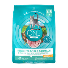 Purina ONE: dinde premier ingrédient pour soutenir les muscles chez le chat adulte.