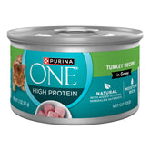 Purina ONE Dinde Recette Gravy – boîte pulltop 3oz, pratique pour les repas quotidiens.