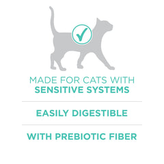 Purina ONE Estomac sensible – Bouchées croquantes avec calcium pour dents et gencives.