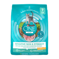 Purina ONE estomac sensible - premier ingrédient dinde pour muscles solides.
