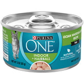 Purina ONE Indoor Advantage poisson blanc et riz, pâté soutenant les muscles.