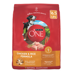 Purina ONE sac poulet et riz 7,5 kg, alimentation pratique pour chiens actifs