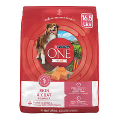 Purina One sac-seche sensible estomac: emballage indiquant alimentation adaptée pour estomac sensible