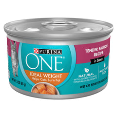 Purina ONE saumon tendre en conserve avec ouverture facile, goût attrayant.
