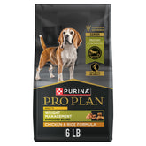 Purina Pro Plan Adulte 7 Plus: croquettes contrôle du poids pour chien senior au poulet et riz.