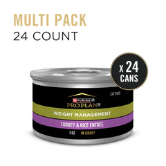 Purina Pro Plan Adult Weight Management dinde-riz en sauce, gros plan sur ingrédients