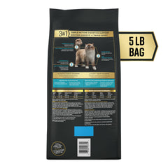 Purina Pro Plan AdvantEDGE chat saumon riz, assiette, texture appétente pour repas équilibré.