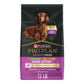 Purina Pro Plan AdvantEDGE Senior Support Plus pour petite race, croquettes poulet et riz, soutien sénior