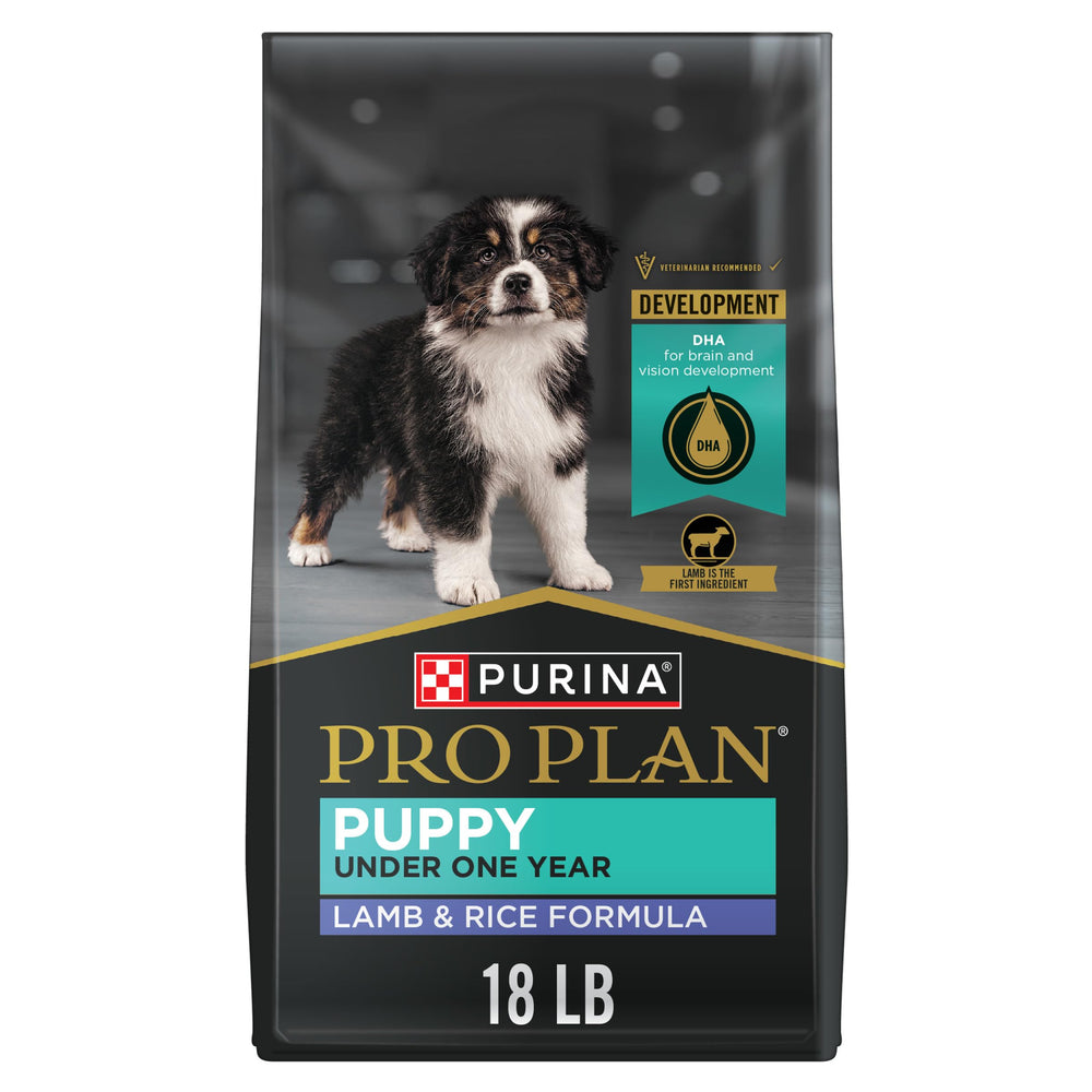 Purina Pro Plan Agneau et Riz Chiot - emballage pratique pour nourrir le chiot