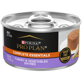 Purina Pro Plan Dinde et Légumes, conserve, texture crémeuse pour chats adultes.