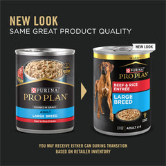 Purina Pro Plan Gravy, morceaux boeuf en sauce, texture appétissante pour grands chiens
