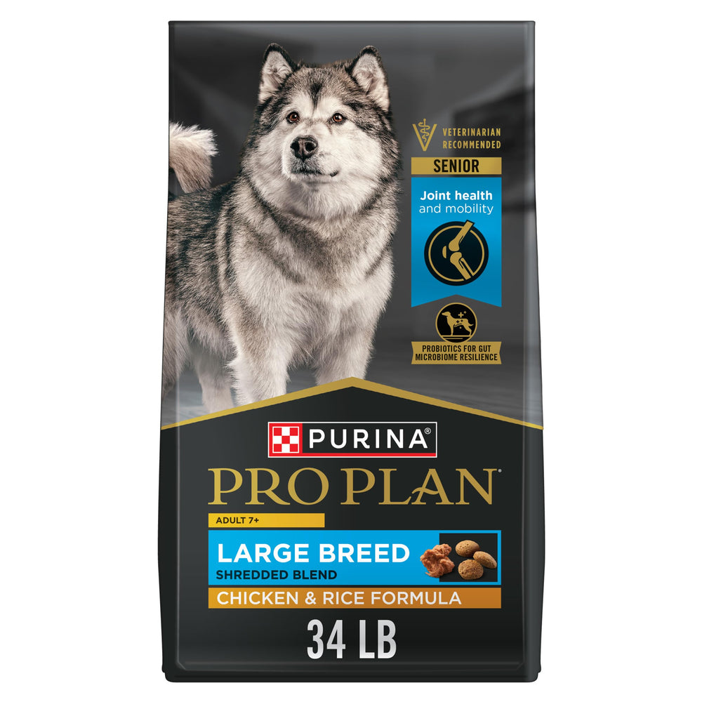 Purina Pro Plan Gros Chien Adulte 7 Plus – Morceaux effilés poulet et riz.