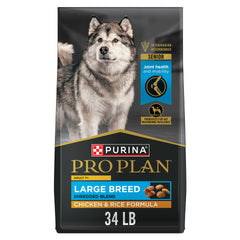 Purina Pro Plan Gros Chien Adulte 7 Plus – Morceaux effilés poulet et riz.