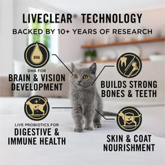 Purina Pro Plan LiveClear chaton poulet riz probiotiques vivants - soutien digestif