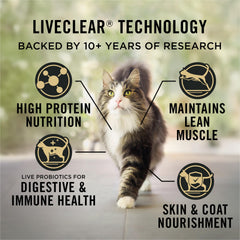 Purina Pro Plan LIVECLEAR incluant probiotiques vivants pour soutenir la digestion