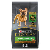Purina Pro Plan Petit Chien: croquettes et morceaux tendres, soutien nutritionnel quotidien.