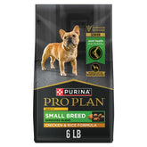 Purina Pro Plan Petite Race 7 Plus — sac 6 lb poulet et riz, pratique pour repas quotidiens.