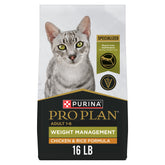Purina Pro Plan Poids Gestion: croquettes chat poulet et riz.
