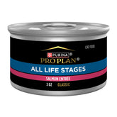 Purina Pro Plan Saumon Pâté Entree 3oz, texture onctueuse pour repas quotidien.
