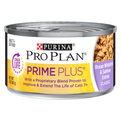 Purina Pro Plan Senior Chat Pâté beta carotene et vitamine E pour l’immunité.