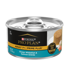 Purina Pro Plan Senior Chat Pâté emballage à ouverture facile pour simplifier les repas.