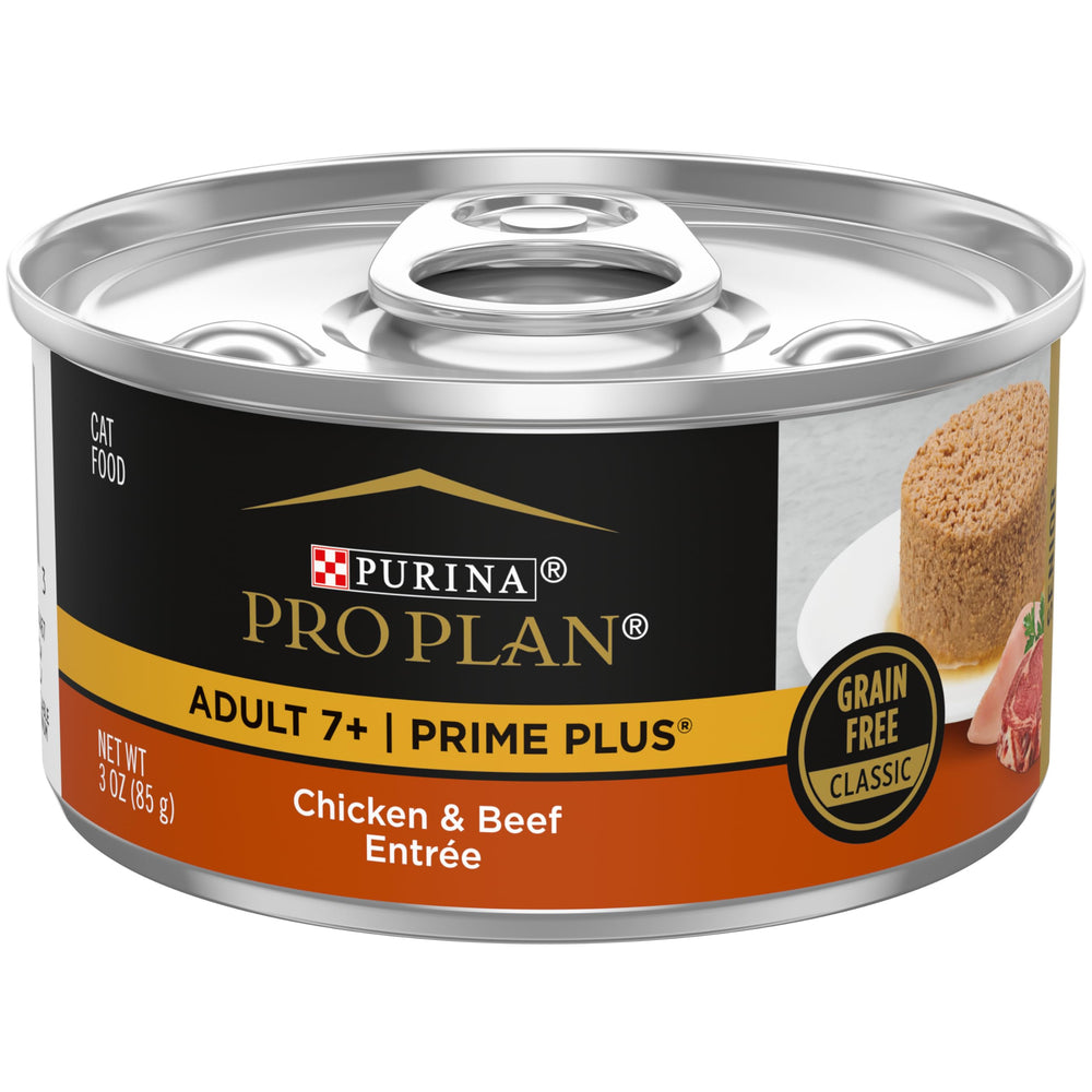 Purina Pro Plan Senior pâté poulet et bœuf, texture humide appétissante pour chats âgés