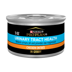 Purina Pro Plan Santé Urinaire pour chats – boîte poulet en gravy, appétence élevée.