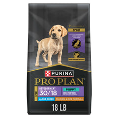 Purina Pro Plan Sport, premier ingrédient poulet pour chiot grande race.