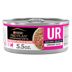 Purina Pro Plan Veterinary Diets UR Urinaire St/Ox saumon en sauce, boîte 5,5 oz, équilibre potentiel.