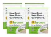 Purina Tidy Cats Breeze Pellets pack 4, facile à ranger et à utiliser.
