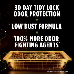 Purina Tidy Cats Performance Plus, litière neutralisant efficacement les odeurs.