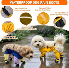 PurrHug bottes imperméables protégeant pattes et ventre lors de balades.