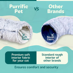 Purrific Pet Tunnel cave Peakaboo: espace d'exploration sécurisé pour chat