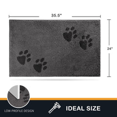Purrrugs tapis antidérapant pour porte d'entrée, stabilité renforcée et sécurité.