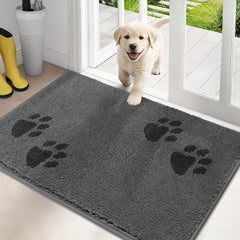 Purrrugs tapis microfibre anti-salet pour porte, capture salissures et humidité.