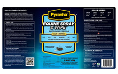 Pyranha équin pulvérisateur utilisation paddock : usage en écurie et paddock avec protection durable.