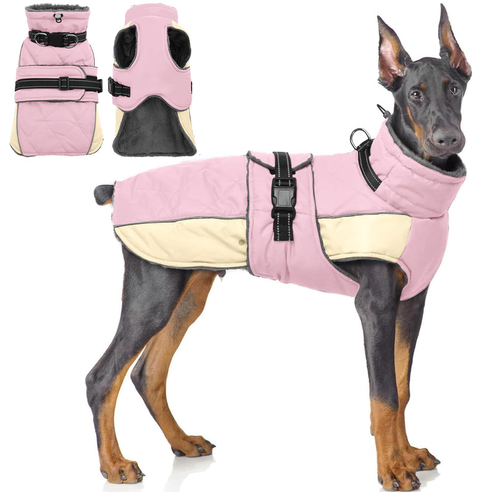 Manteau réfléchissant QBLEEV pour chien, visibilité accrue lors des sorties nocturnes