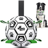 QDAN Ballon-football chien Coupe du Monde avec sangle, idéal pour jeux actifs.