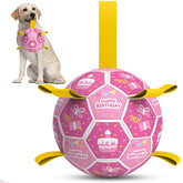 QDAN balle-jouet chien-anniversaire robuste et festif pour les jeux.