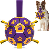 QDAN ballon de foot avec anse, idéal pour les jeux de tir et de loisir.