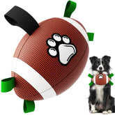 QDAN Ballon-football-chien 8 pouces, parfait pour jeux dynamiques et récupération ludique.