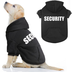 QDYU hoodie chien capuche-devant impression SECURITE, confort quotidien.