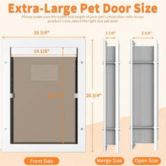 Porte-chien XL Qeelko avec fermeture magnetique pour meilleure isolation.
