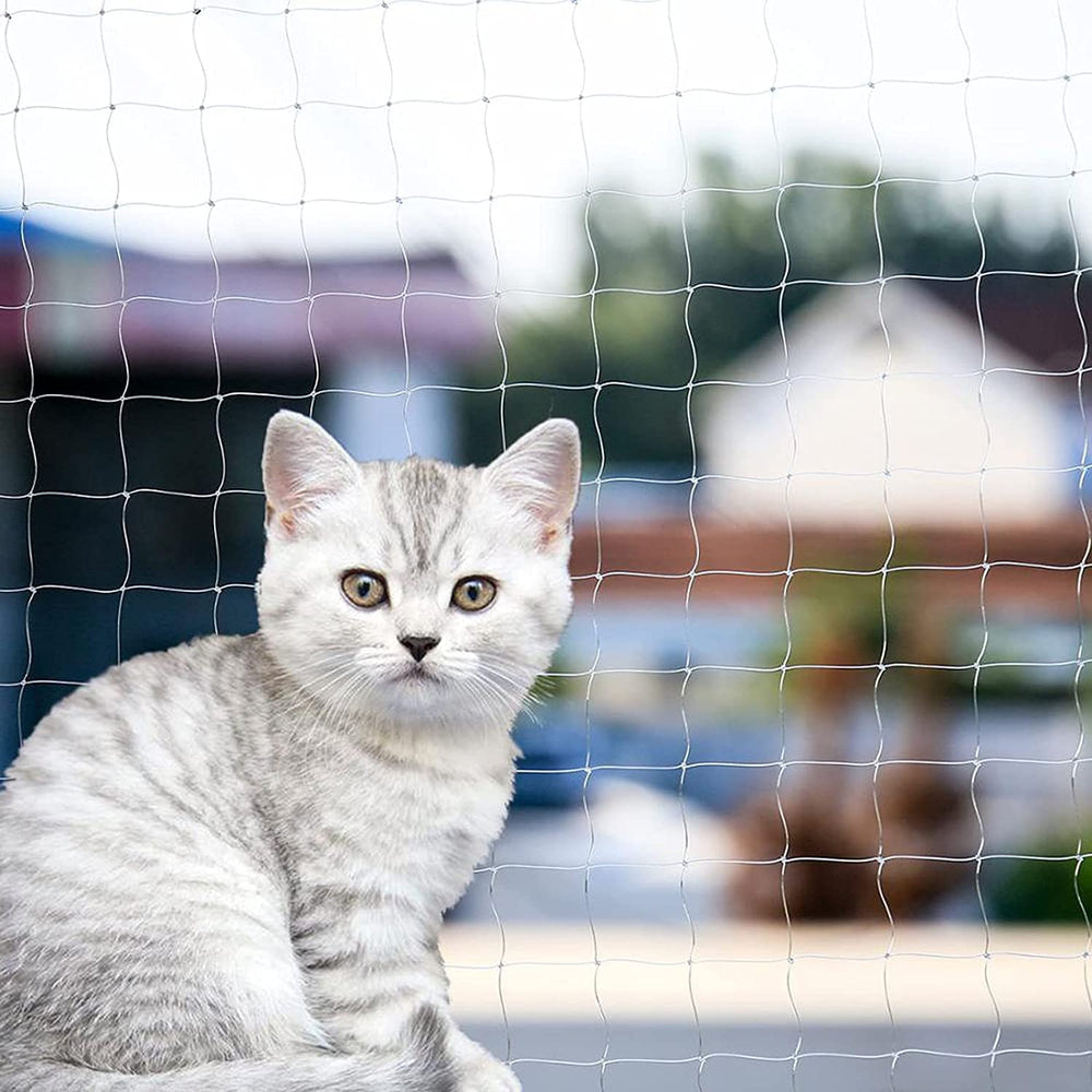 Qesonoo réseau chat balcon transparent, sécurité et visibilité pour votre chat.