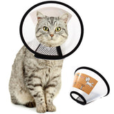Cône QIYADIN pour chat translucide et confortable post-opératoire.