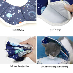 QIYADIN Soft Cat Cone: tissu twill durable et respirant pour une utilisation prolongée.